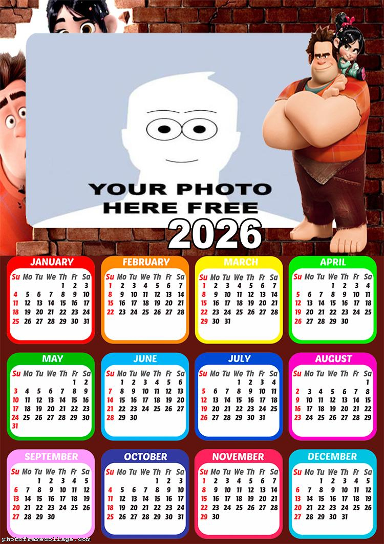 Calendar 2026 Detona Ralph