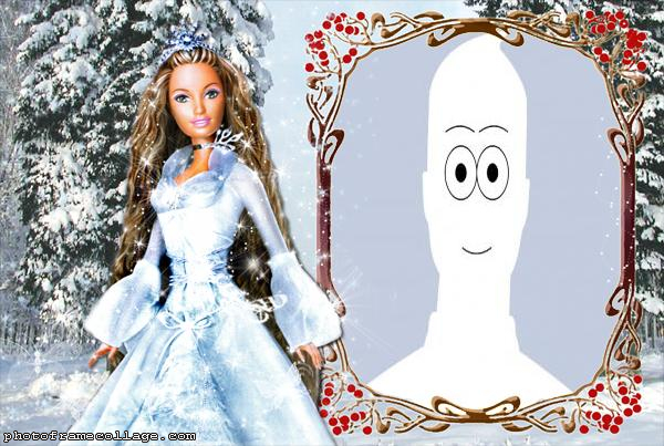 Barbie in the Snow Picture Collage