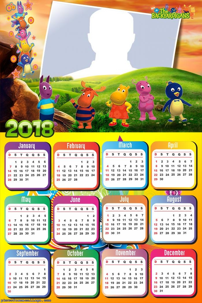 Calendar 2018 The Backyardigans Cast