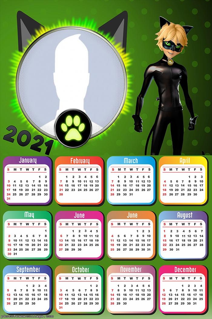 Calendar 2021 CatNoir