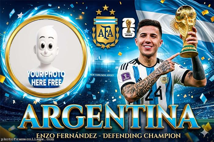 Enzo Fernandez Picture Frame World Cup 2026 