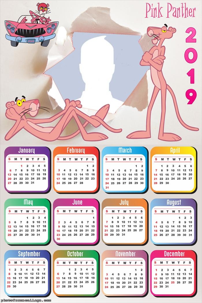 Pink Panther Calendar 2019