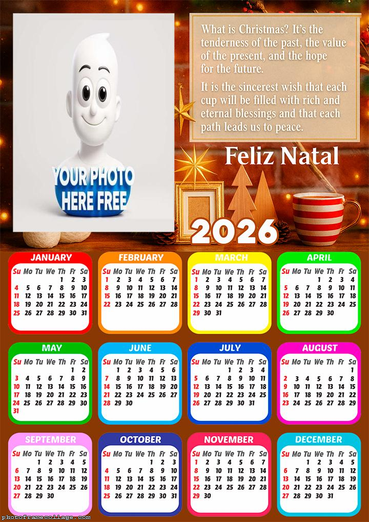 Calendar 2026 What is Christmas Photo Picture