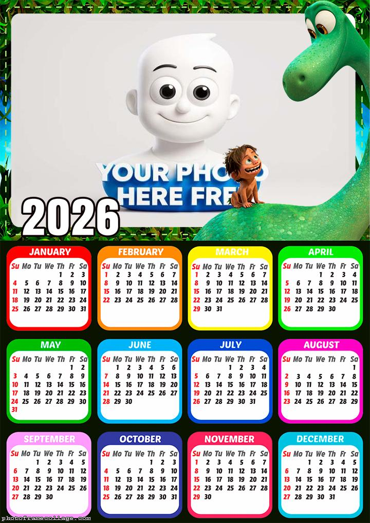 Calendar 2026 Frame The Good Dinosaur