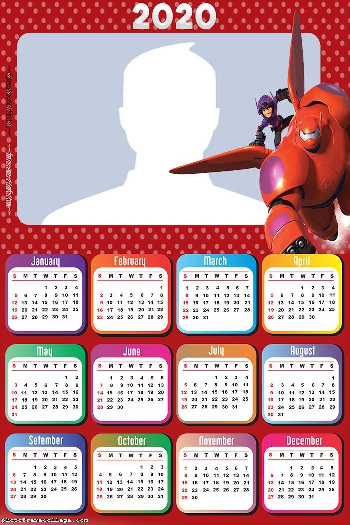 Big Hero Calendar 2020 Photo Collage