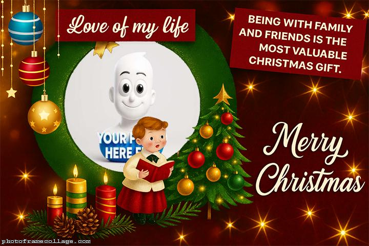 Most Valuable Christmas Gift photo frame printable