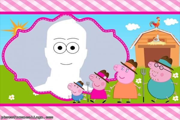 Peppa Family Picture Frame Collage