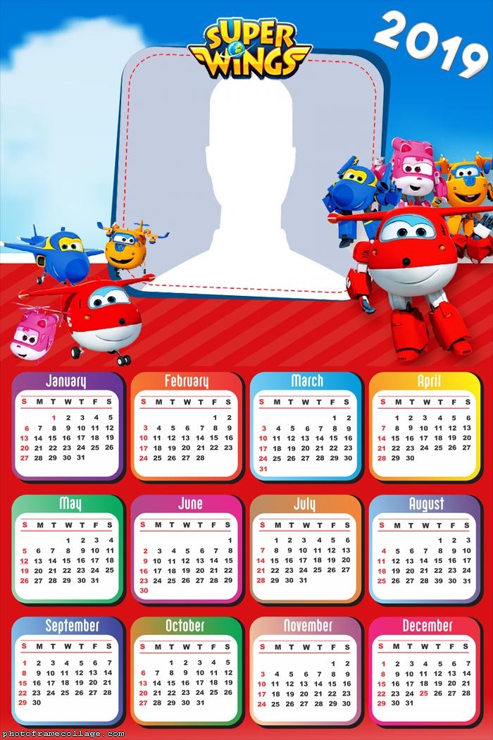 Super Wings Calendar 2019