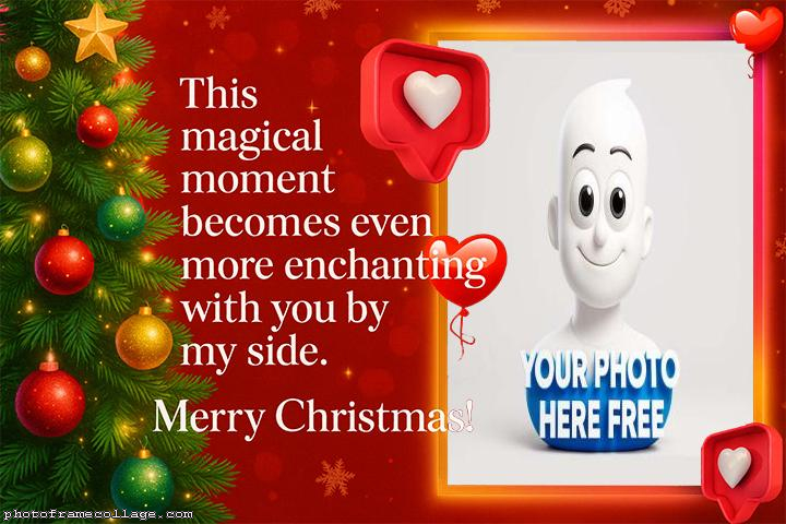 This magical moment Merry Christmas collage photo editor