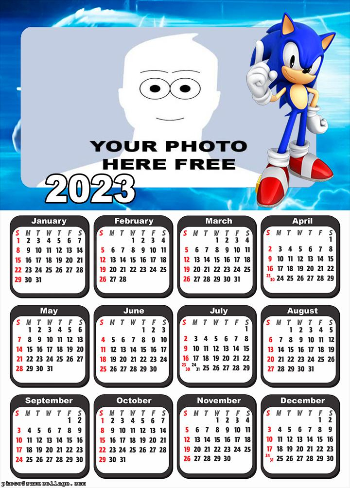 calendar-2023-sonic-picture-frame
