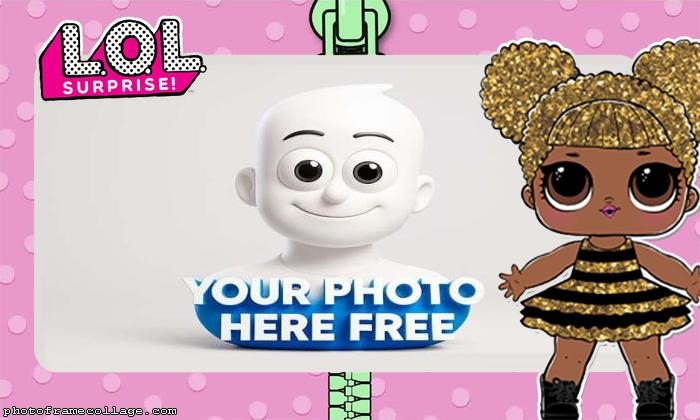 Sparkly Haired Girl LOL Surprise Photo Montage