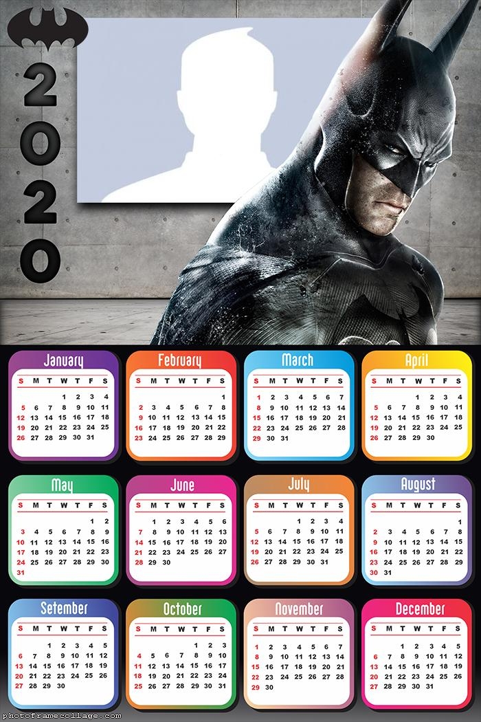 Arkham Knight Batman Calendar 2020