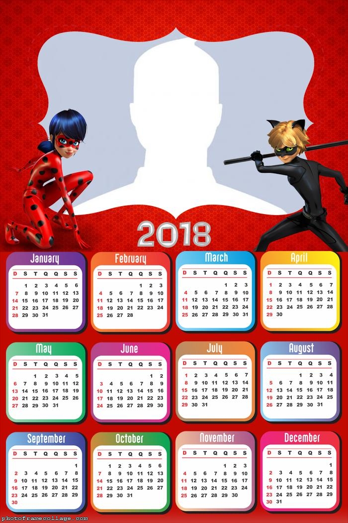 Calendar 2018 Ladybug
