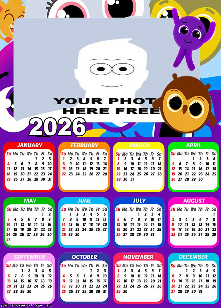Calendar 2026 Bobofofos