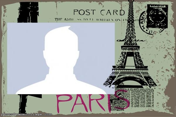 Paris Post Card Photo Collage