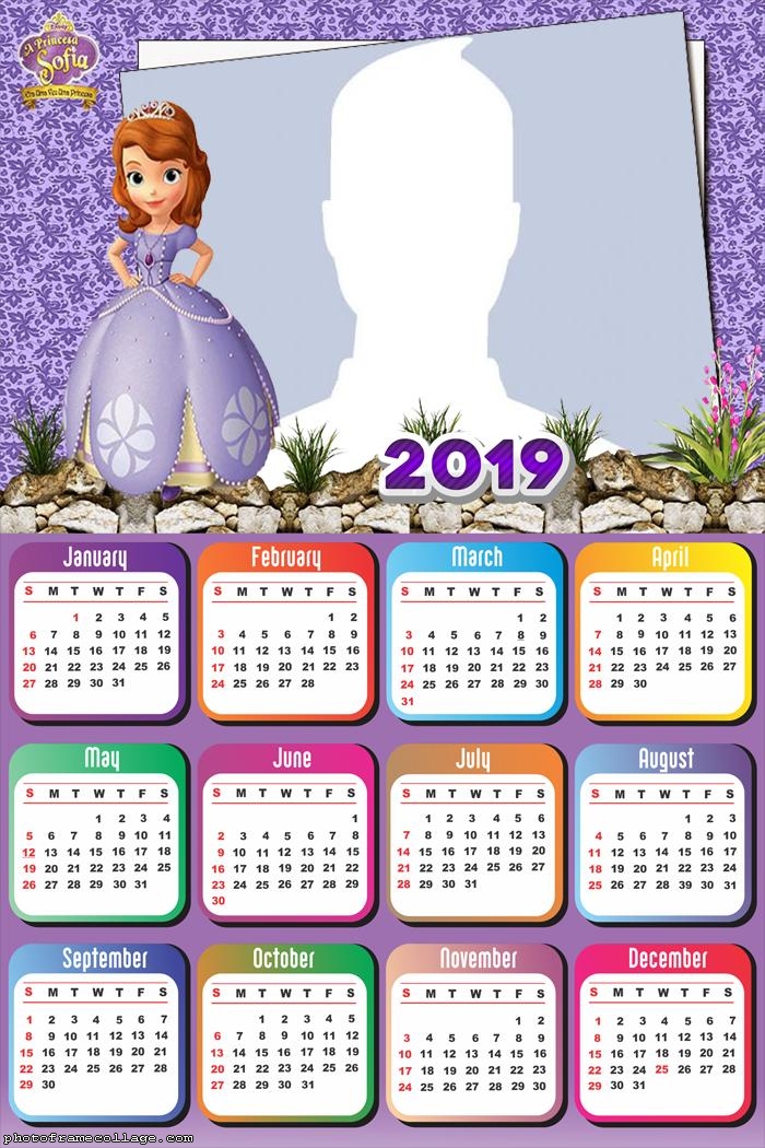 Little Princess Sofia Calendar 2019