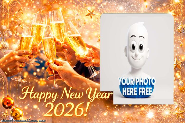 Happy New Year 2026 image frame