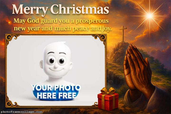 Merry Cristmas Much Peace and Joy custom picture framing