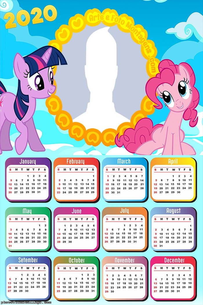 Calendar 2020 myLittlePony Frames for Pictures Free