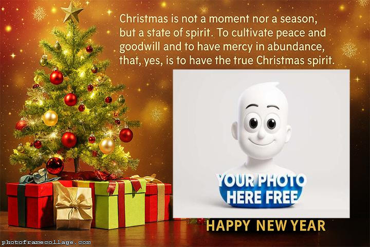 A State of Spirit Merry Christmas Photo Frame Display