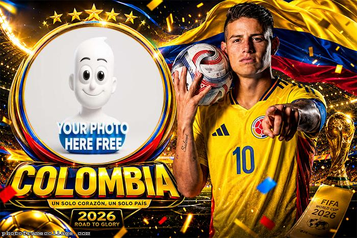 James Rodriguez World Cup 2026 Photo Frame Free 