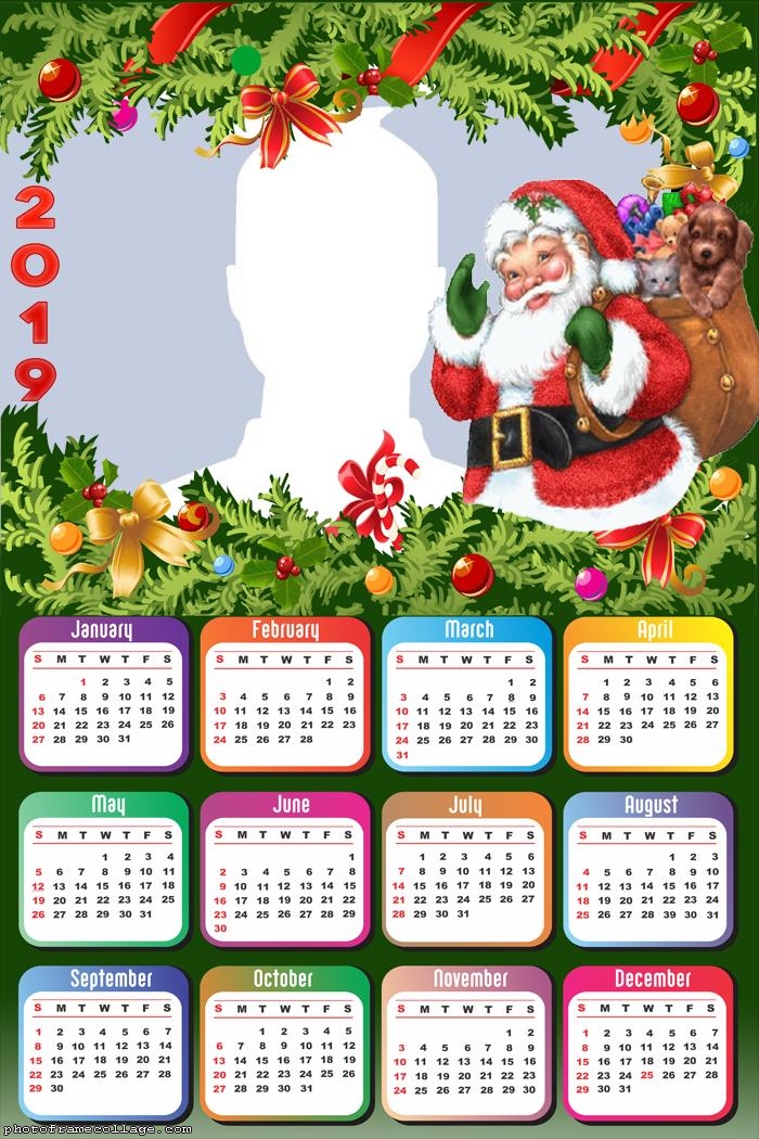 Happy Santa Claus Calendar 2019