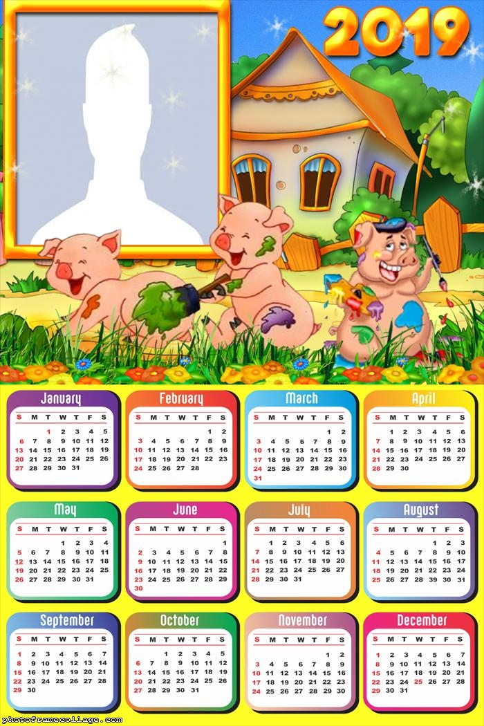 The Three Little Pigs Calendar 2019