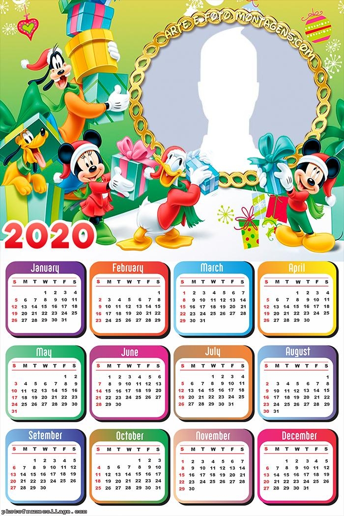 Christmas Frinds Mickey Mouse Calendar 2020