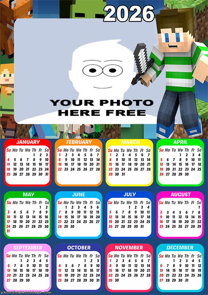 Calendar 2026 Minecraft