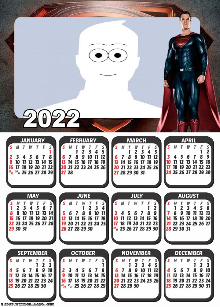 Calendar 2022 Superman