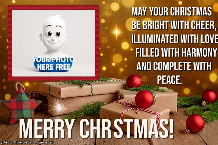 Christmas be bright with cheer add border to picture