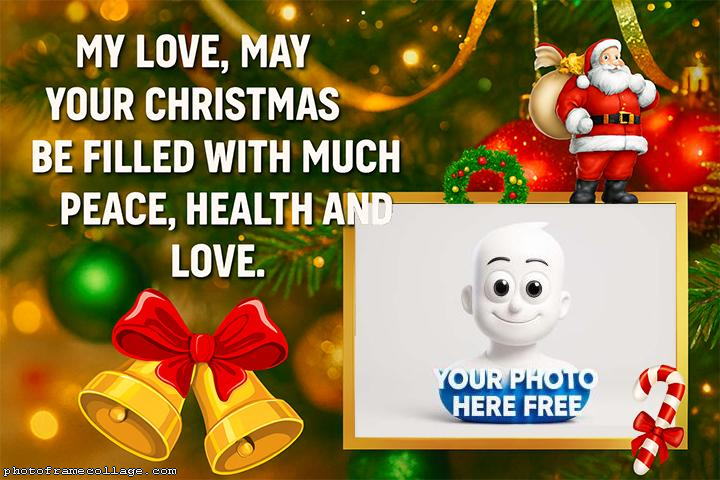 My love may you Christmas aesthetic collage maker