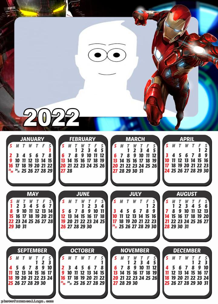 Calendar 2022 Iron Man