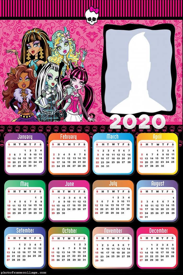 Monster High Calendar 2020