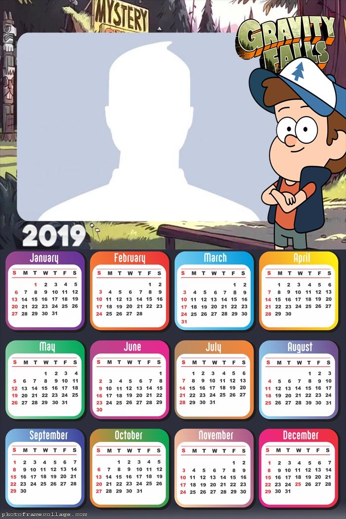 Dipper Gravity Falls Calendar 2019