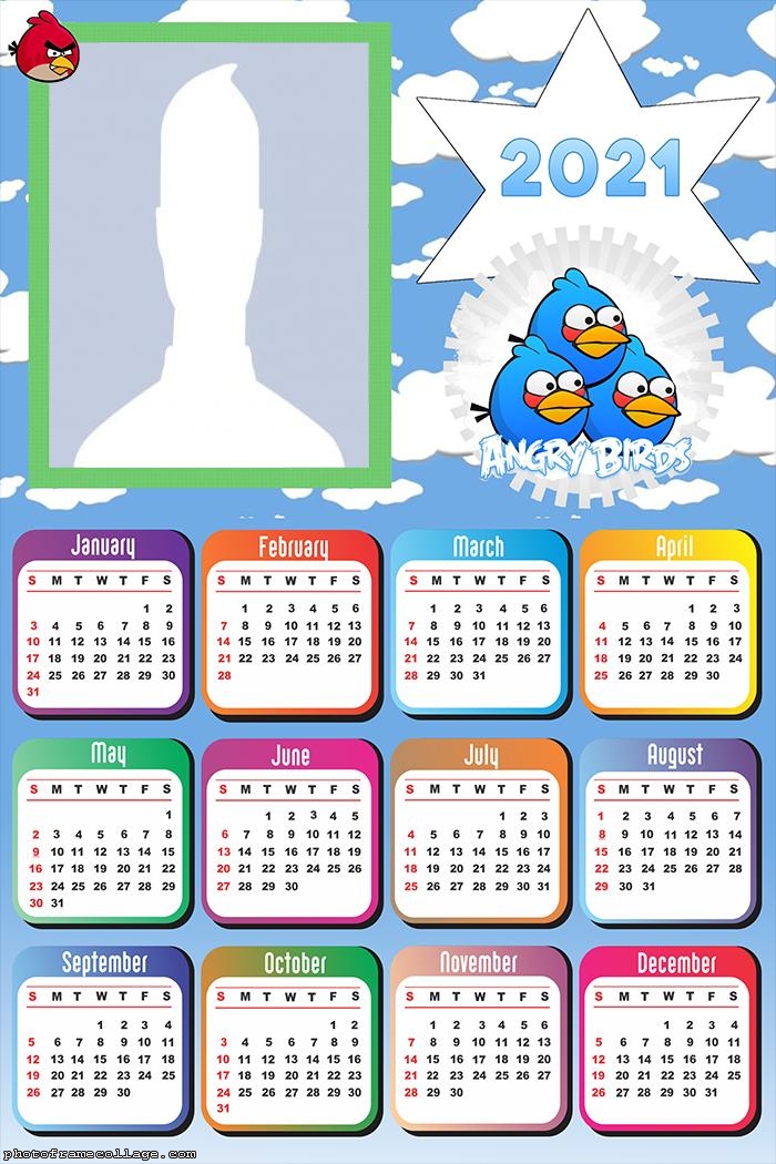 Calendar 2021 Angry Birds