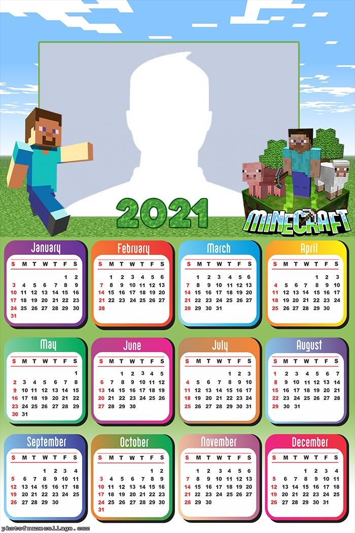 Minecraft Calendar 2021