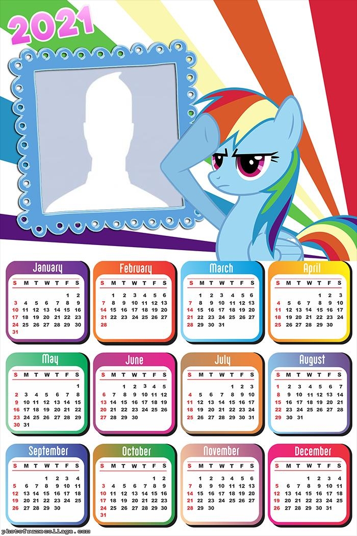 Calendar 2021 My Little Pony Toys