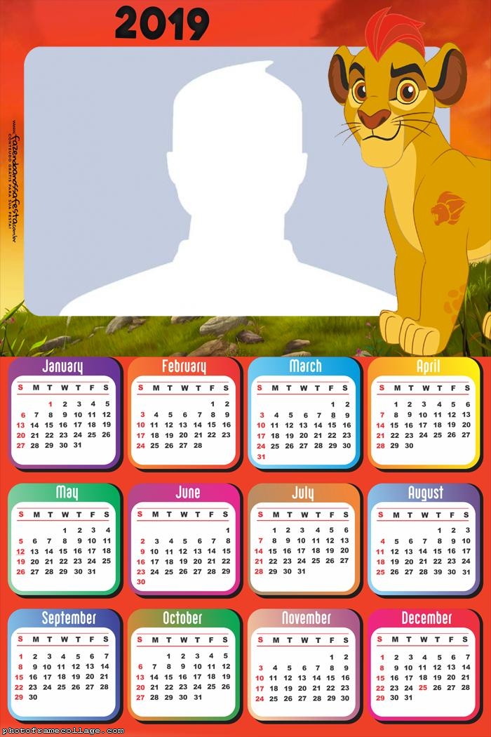 Lion King Calendar 2019