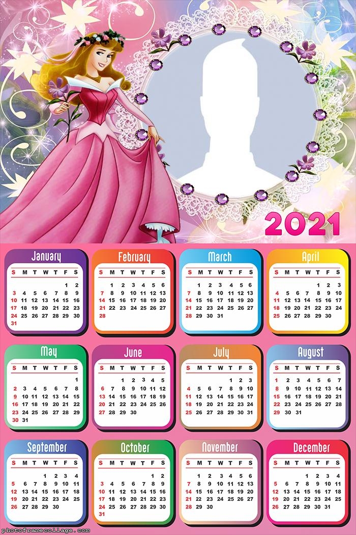 Calendar 2021 Princess Aurora Sleeping Beauty