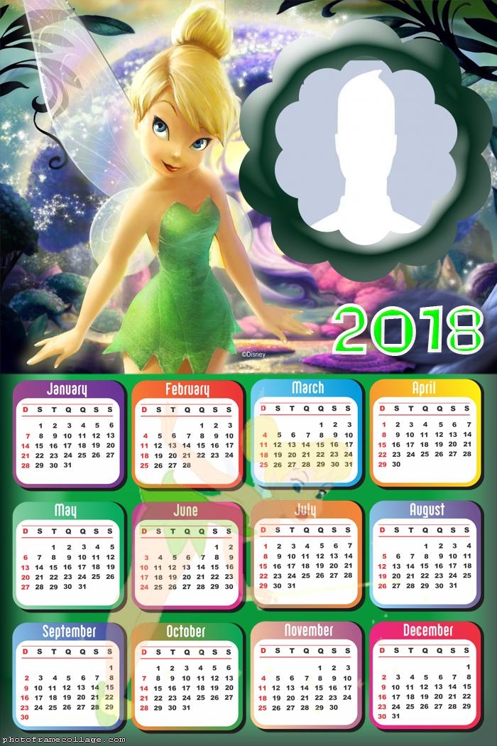 Calendar 2018 Tinker Bell