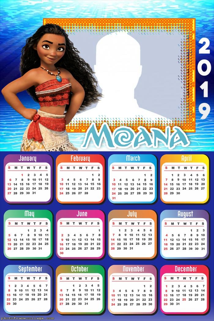 Moana Calendar 2019