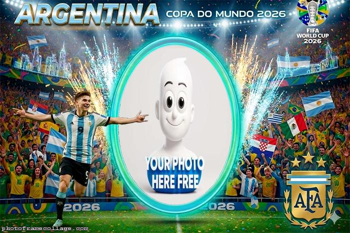 JuliÃ¡n Alvarez Fifa World Cup 2026 Photo Frame Free 