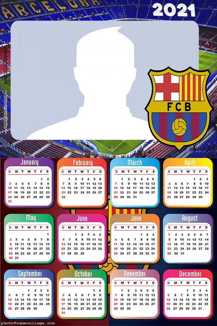 Calendar 2021 Barcelona