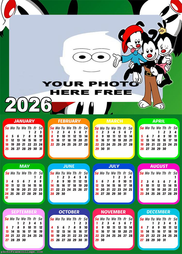 Calendar 2026 Animaniacs