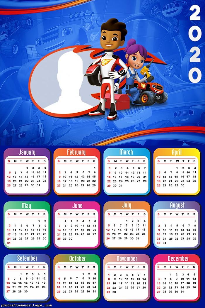 Blaze And The Monster Machines Calendar 2020