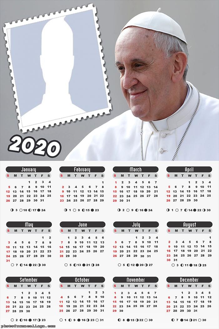 Pope Francis Calendar 2020