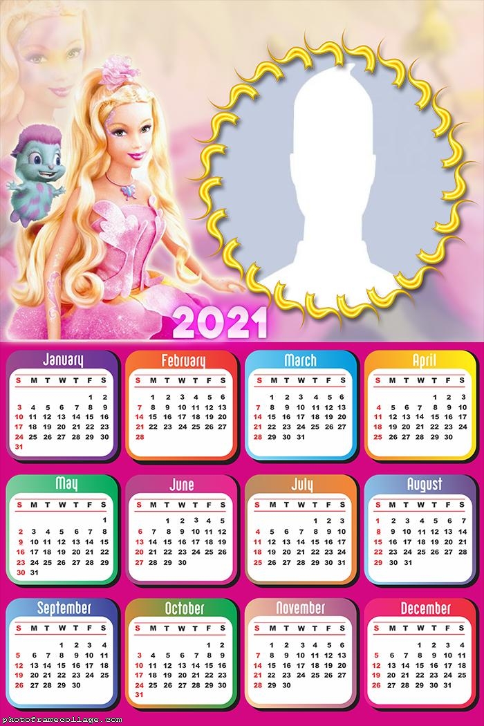 Calendar 2021 Barbie Fairytopiapic