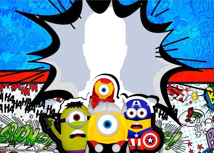 Minions Heroes Photo Collage