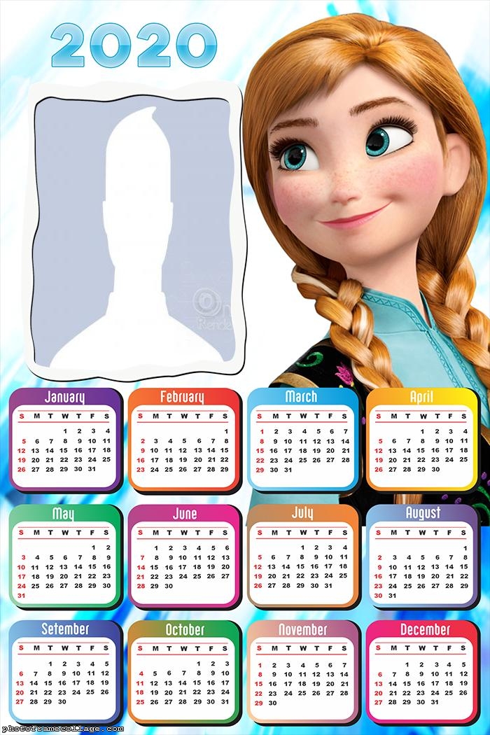 Princess Anna Frozen Calendar 2020